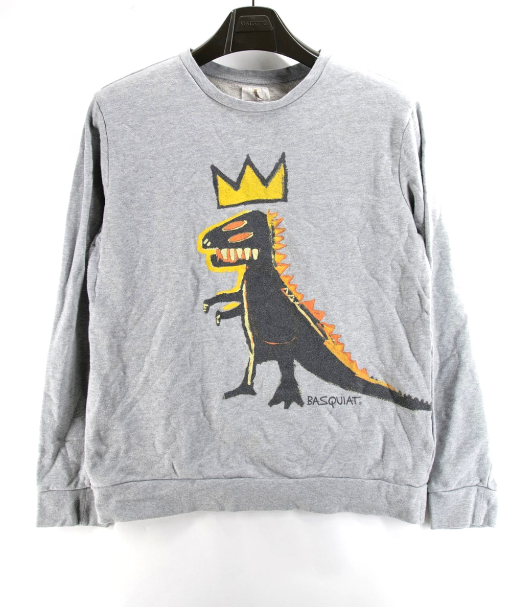 Jean-Michel Basquiat x Forever 21 Godzilla Medium Sweatshirt Light Grey Rare